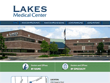 Tablet Screenshot of lakesmedicalcenter.com